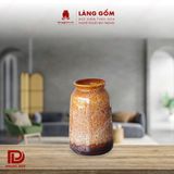  Bình hoa men hỏa biến dáng trụ 