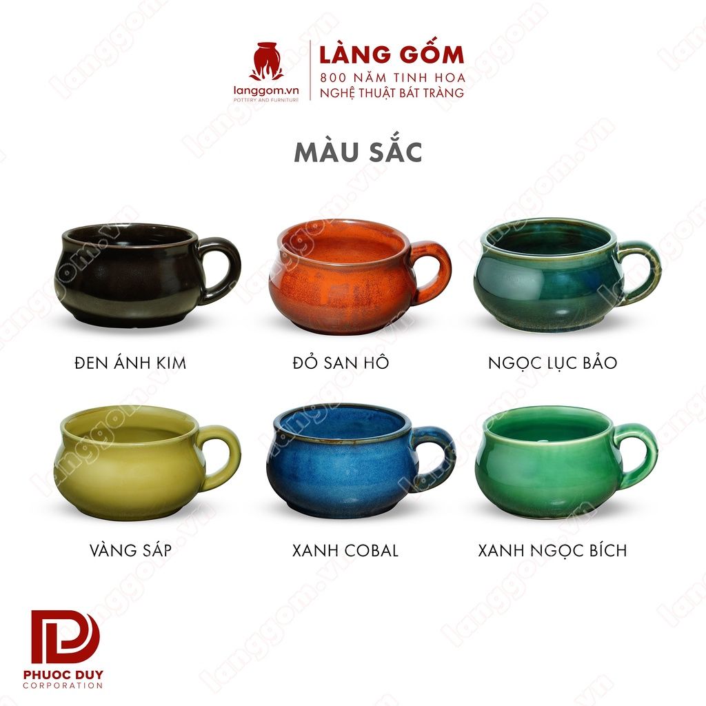  Cốc bia men hoả biến dung tích 550ml 