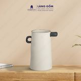  Bình hoa men mát dáng có tai 