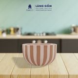  Bát tô gốm sứ men mờ thố nhỏ lòng trắng, phong cách Châu Âu, dáng basic 