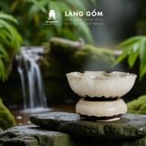  Bát minh đường tụ thủy, bát thả hoa cúng Phật, men hỏa biến cao cấp 