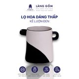  Lọ hoa men mát có tai dáng thấp nhiều họa tiết 