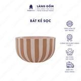  Bát tô gốm sứ men mờ thố nhỏ lòng trắng, phong cách Châu Âu, dáng basic 