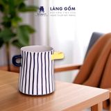  Lọ hoa có tai men mát dáng thấp nhiều họa tiết 