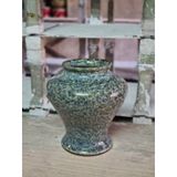  Bình hoa men hỏa biến dáng vò đĩa bay chân cao 