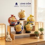  Bình Hút Lộc Phong Thủy Đắp Nổi Vàng 3D - Thuận Buồm Xuôi Gió - Quà Tặng Tân Gia, Đối Tác Sang Trọng 