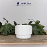  Cốc dáng trụ gân nhiều màu, men mát phong cách Châu Âu 