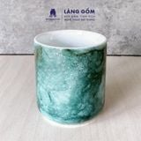  Cốc trụ không quai màu vân đá 