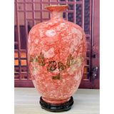  Bình hút lộc vân đá phong thủy vẽ vàng 