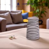  Lọ hoa men mát có tai dáng thấp nhiều họa tiết 