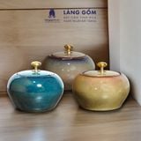  Hũ đựng trà men hỏa biến 