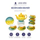  Bộ ấm chén vân đá màu Vân Mây 