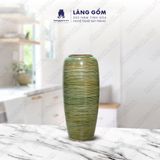  Bình hoa men hỏa biến dáng ống dù màu mộc khô 
