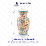  Bình hoa bách hoa dáng lục bình 