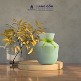  Bình hoa men ngọc dáng vai vuông thấp 