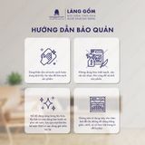  Bình hoa men chảy dáng quả đu đủ 