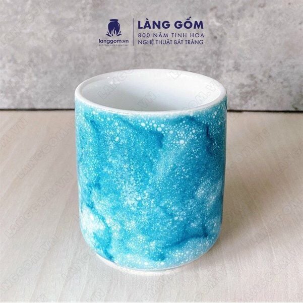  Cốc trụ không quai màu vân đá 