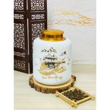  Hũ gốm sứ đựng trà men trắng 