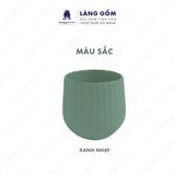  Cốc dáng khum nhiều màu, men mát phong cách Châu Âu, dung tích 330ml 