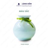  Bình hoa men ngọc dáng vò tròn nhỏ 