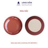 Đĩa Mohem dáng tròn men mát, nhiều màu pastel 