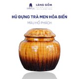  Hũ đựng trà men hoả biến 