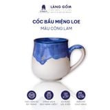  Cốc bầu miệng loe có quai (mug cup) 400ml men hỏa biến 