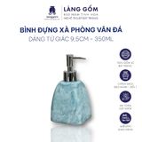  Bình đựng xà phòng sữa tắm dầu gội màu vân đá 