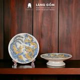  Mâm bồng men rạn đắp nổi (TH) 