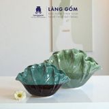  Lọ hoa men hoả biến hình lá sen 