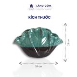  Lọ hoa men hoả biến hình lá sen 