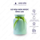  Bình hoa men ngọc dáng ống loe 