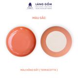  Đĩa Mohem dáng tròn men mát, nhiều màu pastel 