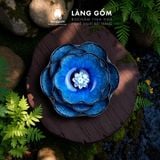  Bát minh đường tụ thủy, bát thả hoa cúng Phật, men hỏa biến phong thủy cao cấp 