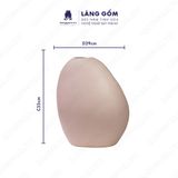  Bình hoa men mát dáng tảng đá 