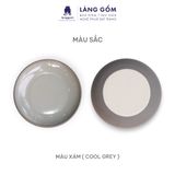  Đĩa Mohem dáng tròn men mát, nhiều màu pastel 