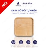  Khay gỗ sồi đựng hũ mứt hình chữ nhật, hình vuông, khay may cho set hũ mứt 