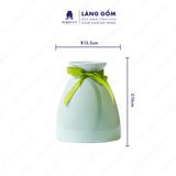  Bình hoa men ngọc dáng chân váy 