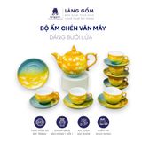  Bộ ấm chén vân đá màu Vân Mây 