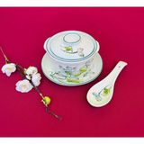  Bát cơm, bát chè cúng có đĩa lót kèm thìa 