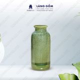  Bình hoa men hỏa biến chai màu thiên thanh 