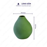  Bình hoa men mát dáng miệng túm 
