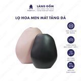  Bình hoa men mát dáng tảng đá 