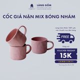  Cốc giả nặn mix bóng nhám, men mát, dung tích 300ml 