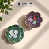  Bát minh đường tụ thủy, bát thả hoa cúng Phật, men hỏa biến cao cấp 