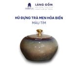  Hũ đựng trà men hỏa biến 