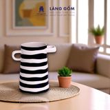  Lọ hoa có tai men mát dáng thấp nhiều họa tiết 