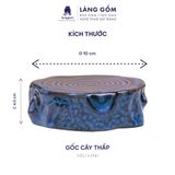  Đế gốc cây lót ấm trà men hỏa biến 