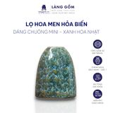  Bình hoa men hỏa biến dáng chuông mini 