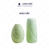  Bình hoa men ngọc dáng lượn sóng 